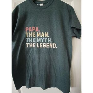 Papa The man The myth The Legend Men's T-shirt size Medium